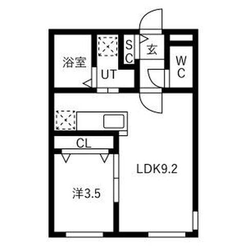 REN FAULT北大前(レンフォルトホクダイマエ) 406号室(賃貸・1LDK・6.4万円/月)の外観・室内写真
