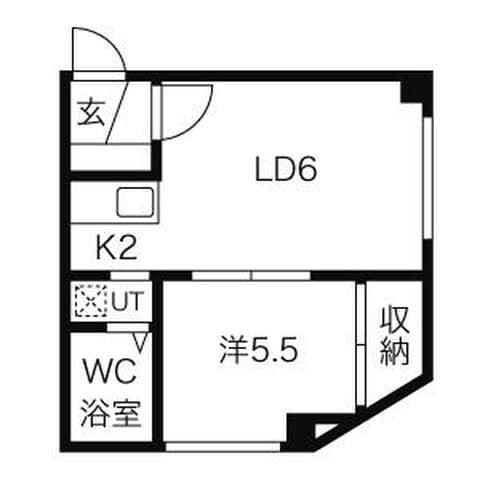 キクショウ88 401号室(賃貸・1DK・2.4万円/月)の外観・室内写真