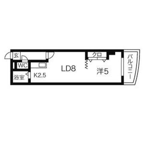ミラバ札幌中央 1105号室(賃貸・1DK・5万円/月)の外観・室内写真