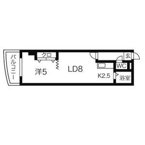 ミラバ札幌中央 1108号室(賃貸・1DK・4.8万円/月)の外観・室内写真