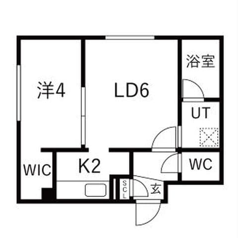 traident発寒南(トライデント) 仮)西町北8丁目MS 405号室(賃貸・1LDK・6万円/月)の外観・室内写真