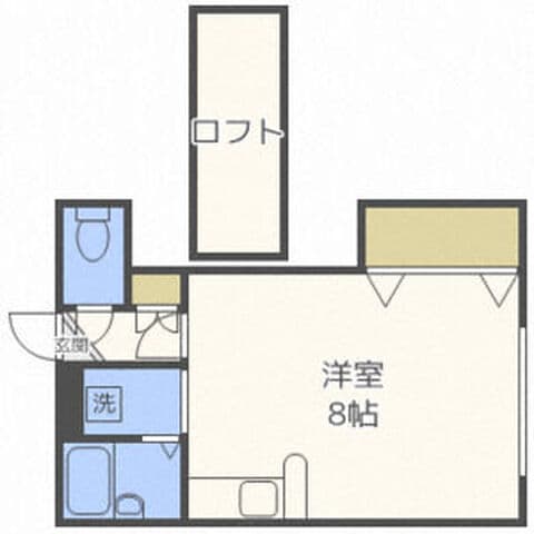 アパルトマン中の島 204号室(賃貸・1R・3.3万円/月)の外観・室内写真