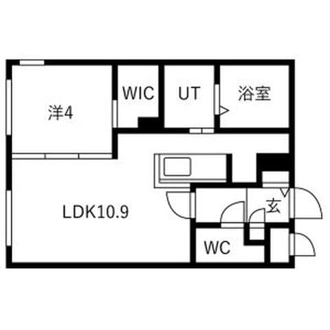 仮)北3西24MS 102号室(賃貸・1LDK・7.1万円/月)の外観・室内写真
