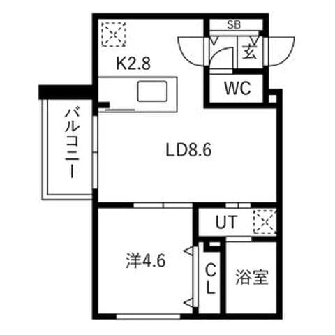 LUMOA新札幌(ルモア新札幌) 403号室(賃貸・1LDK・8万円/月)の外観・室内写真