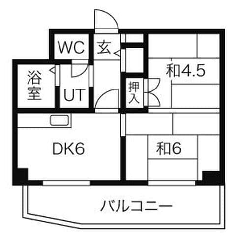 ONOレジデンス南小樽 502号室(賃貸・2DK・5.4万円/月)の外観・室内写真
