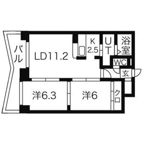 サイラム雅 802号室(賃貸・2LDK・7.2万円/月)の外観・室内写真