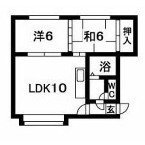 ウエストインサッポロ 103号室(賃貸・2LDK・4.9万円/月)の外観・室内写真