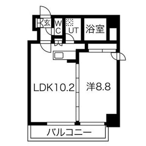 アルファスクエア南4条東 401号室(賃貸・1LDK・7.7万円/月)の外観・室内写真
