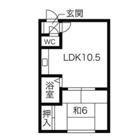 享ハイツ 0107号室(賃貸・1LDK・3万円/月)の外観・室内写真