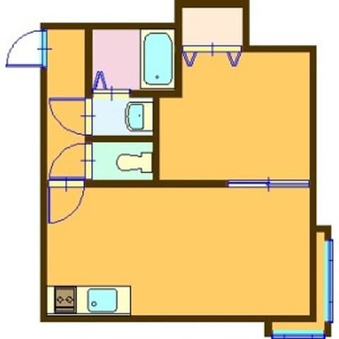 グリーンヒル月寒 202号室(賃貸・1LDK・4.3万円/月)の外観・室内写真