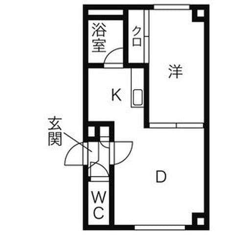 モアニューストリート C102号室(賃貸・1LDK・3.9万円/月)の外観・室内写真