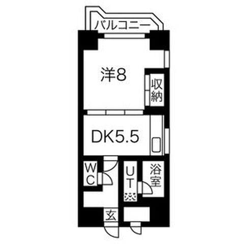 ドミ18ロイヤル 805号室(賃貸・1DK・5.8万円/月)の外観・室内写真