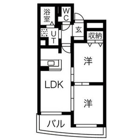 ラークヒルズマンション 403号室(賃貸・2LDK・6.5万円/月)の外観・室内写真