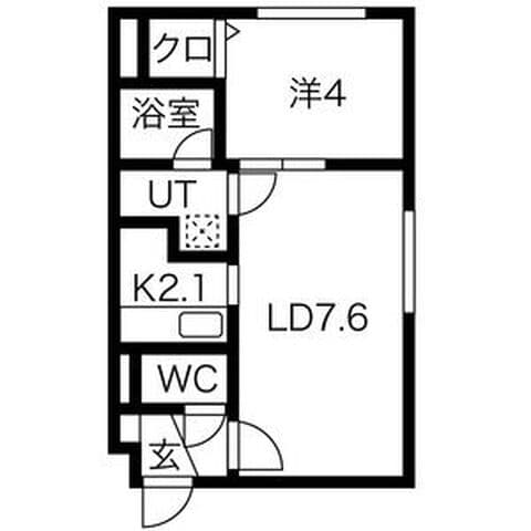 HOPE月寒中央 C 305号室(賃貸・1LDK・5.2万円/月)の外観・室内写真