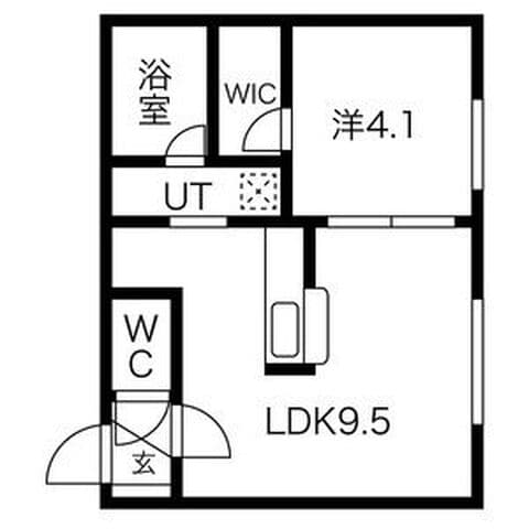 Lumiere Kikusui 203号室(賃貸・1LDK・5.5万円/月)の外観・室内写真
