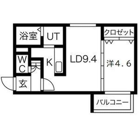 アルセンN26 301号室(賃貸・1LDK・5.1万円/月)の外観・室内写真
