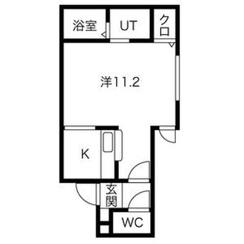 オハナS6W10 102号室(賃貸・1R・5.4万円/月)の外観・室内写真