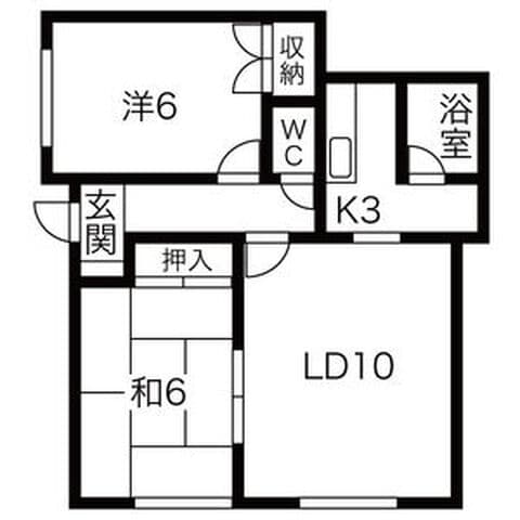 パープルマルコB 101号室(賃貸・2LDK・5.4万円/月)の外観・室内写真