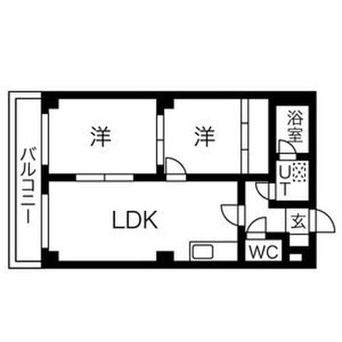 サントアリオデ元町 505号室(賃貸・2LDK・5.3万円/月)の外観・室内写真