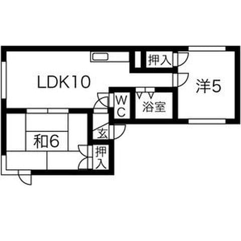 パルコート159 501号室(賃貸・2LDK・4.4万円/月)の外観・室内写真