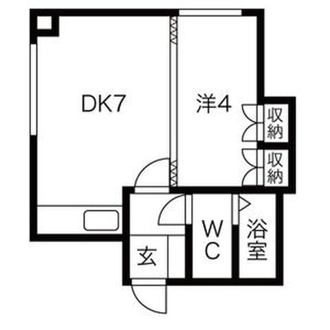 タートルビル 401号室(賃貸・1DK・2.6万円/月)の外観・室内写真