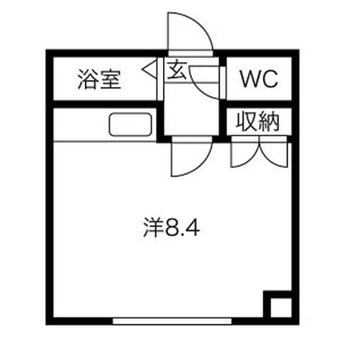タートルビル 407号室(賃貸・1R・2.4万円/月)の外観・室内写真