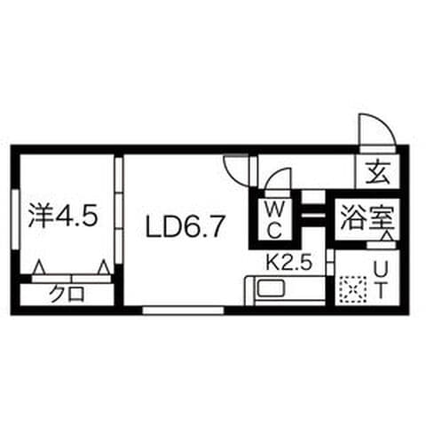 セカンドアベニューA 305号室(賃貸・1LDK・5.5万円/月)の外観・室内写真