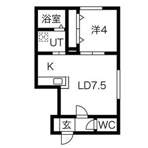 Bella Vista 206号室(賃貸・1LDK・4.8万円/月)の外観・室内写真