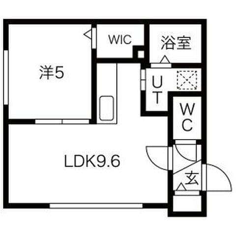 グランメール宮の森 101号室(賃貸・1LDK・5.1万円/月)の外観・室内写真