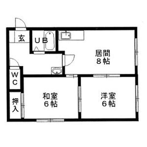 ラフォーレ43 101号室(賃貸・2DK・5万円/月)の外観・室内写真
