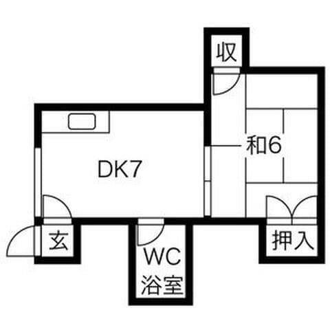 上栄ハイツ(ジョウエイハイツ) 102号室(賃貸・1DK・3.4万円/月)の外観・室内写真