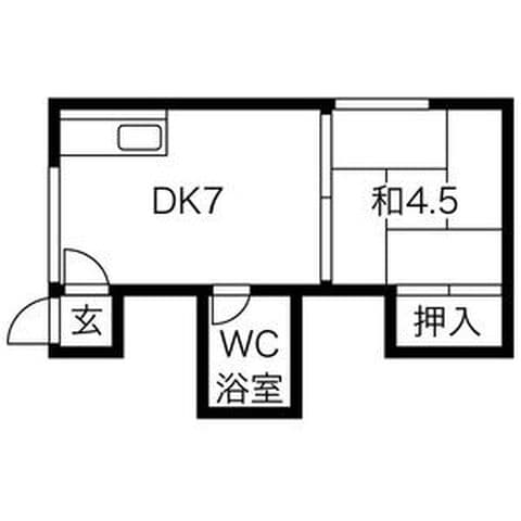 上栄ハイツ(ジョウエイハイツ) 103号室(賃貸・1DK・3.4万円/月)の外観・室内写真