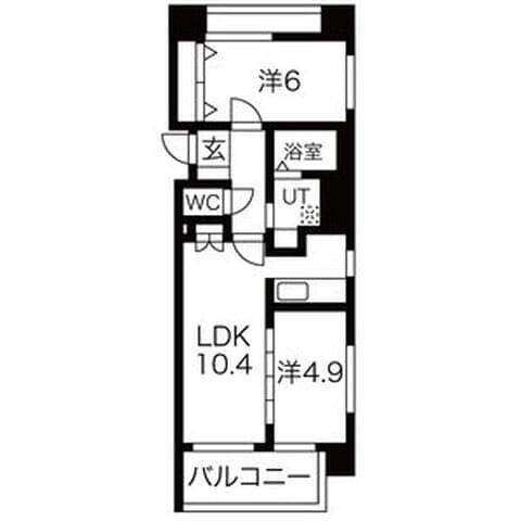 ルラシオン北9条通 1105号室(賃貸・2LDK・9.3万円/月)の外観・室内写真