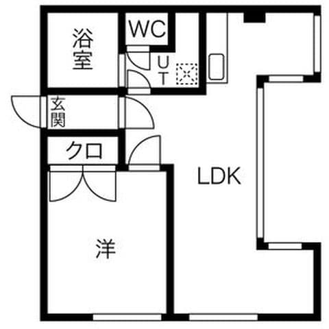 サンルート 305号室(賃貸・1LDK・5.7万円/月)の外観・室内写真