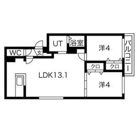 ブランシャール白石 302号室(賃貸・2LDK・7万円/月)の外観・室内写真