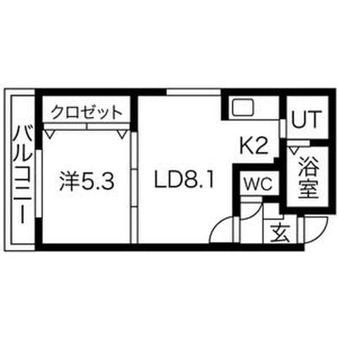 シティレジデンス南6条 203号室(賃貸・1LDK・6.1万円/月)の外観・室内写真