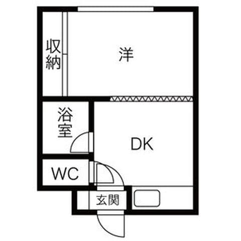 グリーンパーク宮の森 407号室(賃貸・1DK・3.3万円/月)の外観・室内写真