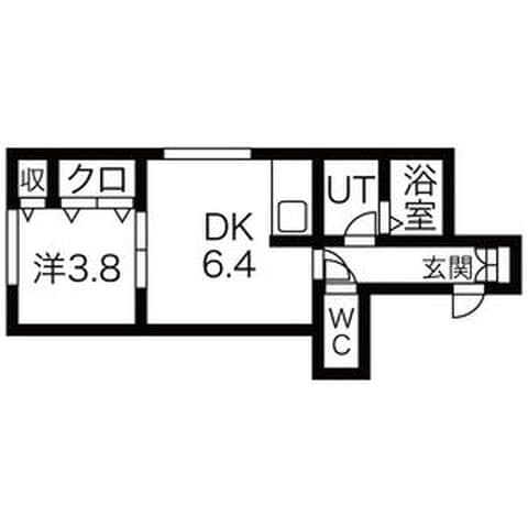 ラフレーズN34East 302号室(賃貸・1DK・4.8万円/月)の外観・室内写真