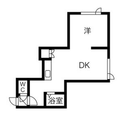 キラメック知事公館Ⅰ・Ⅱ 2305号室(賃貸・1LDK・5.8万円/月)の外観・室内写真