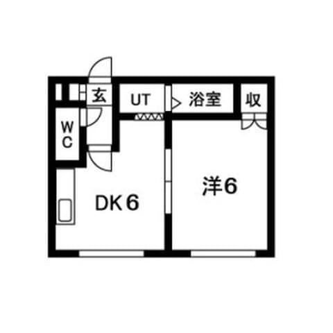 マリナ 203号室(賃貸・1DK・3.9万円/月)の外観・室内写真