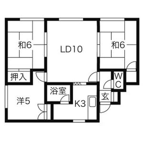 パークマンション1 103号室(賃貸・3LDK・5.5万円/月)の外観・室内写真
