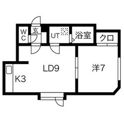 プレミエール発寒 205号室(賃貸・1LDK・4.3万円/月)の外観・室内写真