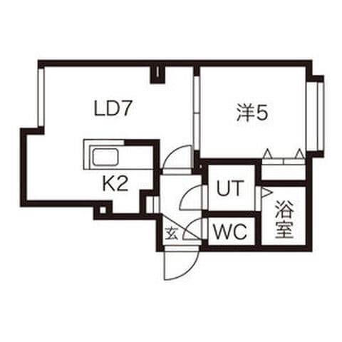 ロイヤルハイアット平岸 203号室(賃貸・1DK・4万円/月)の外観・室内写真