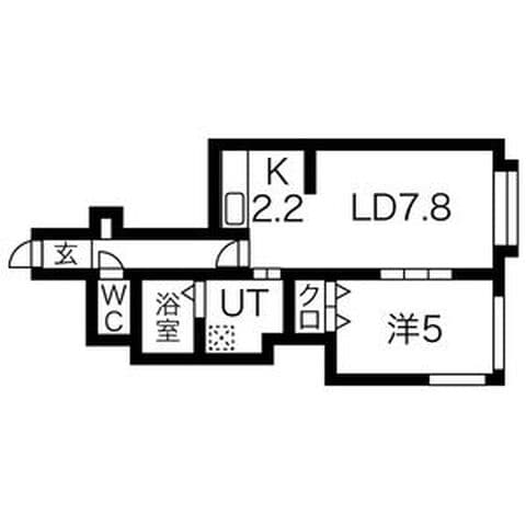 kazu東札幌 102号室(賃貸・1LDK・4.5万円/月)の外観・室内写真
