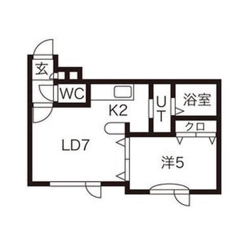 プリムラM1 307号室(賃貸・1LDK・4.2万円/月)の外観・室内写真