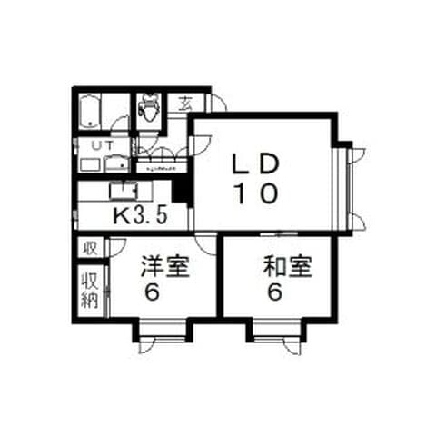 バンブー10 201号室(賃貸・2LDK・5.3万円/月)の外観・室内写真