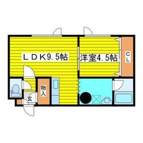 二階堂ビル 301号室(賃貸・1LDK・4万円/月)の外観・室内写真