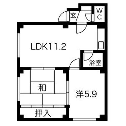 リ・ビエール 306号室(賃貸・2LDK・4.6万円/月)の外観・室内写真