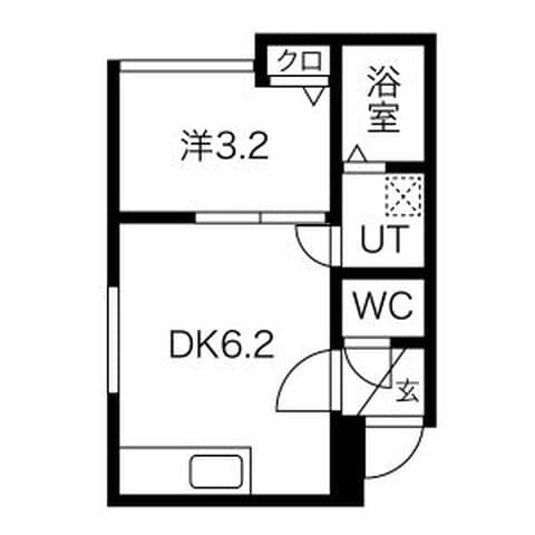 フラットJ澄川 203号室(賃貸・1DK・4.1万円/月)の外観・室内写真