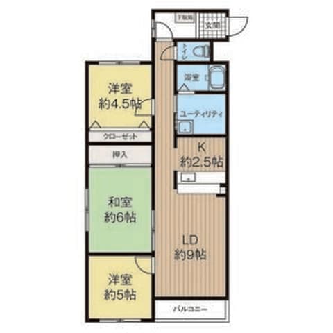 サウス15 00303号室(賃貸・3LDK・6.7万円/月)の外観・室内写真